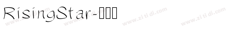 RisingStar字体转换