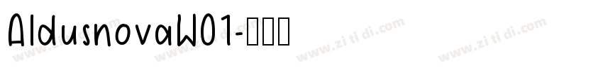 AldusnovaW01字体转换