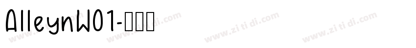 AlleynW01字体转换