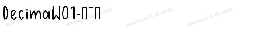 DecimaW01字体转换