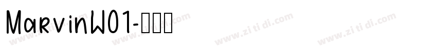 MarvinW01字体转换