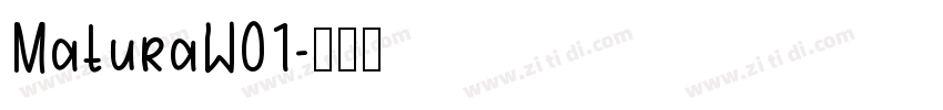 MaturaW01字体转换