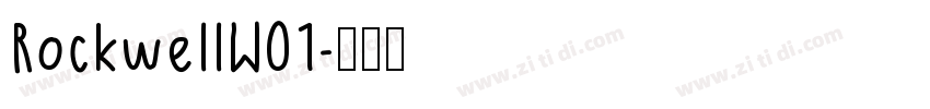 RockwellW01字体转换