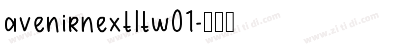 avenirnextltw01字体转换