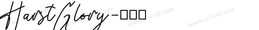 HarstGlory字体转换