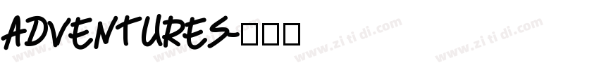 Adventures字体转换