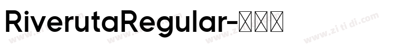 RiverutaRegular字体转换
