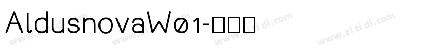 AldusnovaW01字体转换