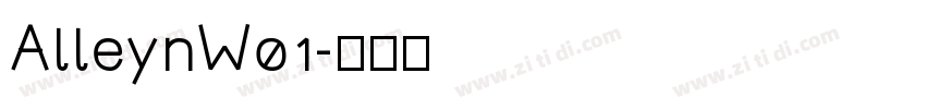 AlleynW01字体转换