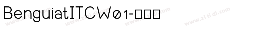 BenguiatITCW01字体转换