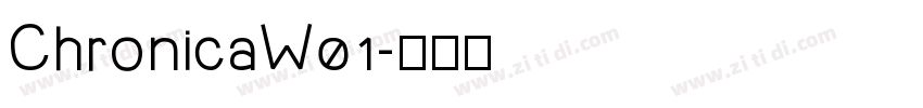 ChronicaW01字体转换