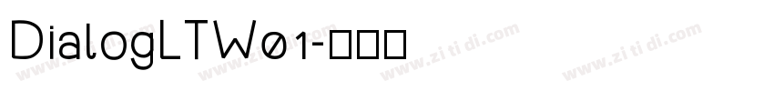 DialogLTW01字体转换