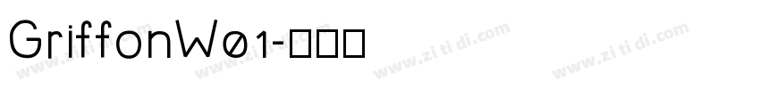 GriffonW01字体转换