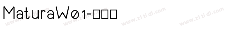 MaturaW01字体转换