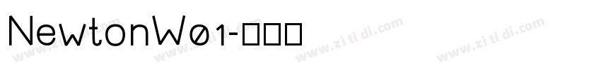 NewtonW01字体转换