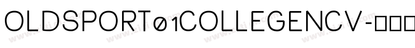 OLDSPORT01COLLEGENCV字体转换