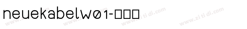 neuekabelw01字体转换