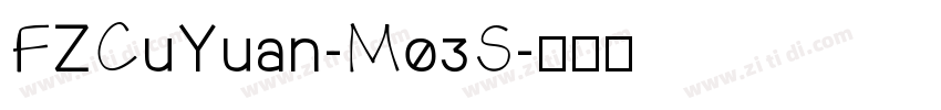 FZCuYuan-M03S字体转换