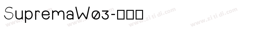 SupremaW03字体转换