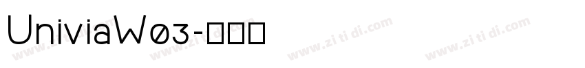 UniviaW03字体转换