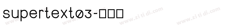 supertext03字体转换
