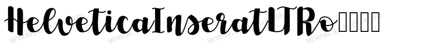 HelveticaInseratLTRo字体转换