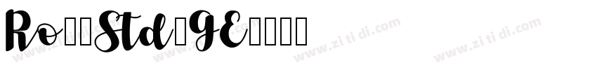 RoナウStd-GE字体转换