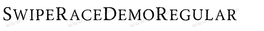 SwipeRaceDemoRegular字体转换