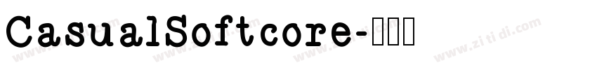 CasualSoftcore字体转换