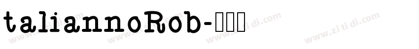 taliannoRob字体转换