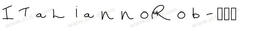 ItaliannoRob字体转换