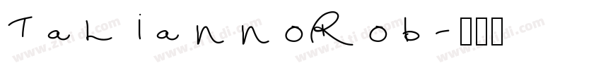 taliannoRob字体转换