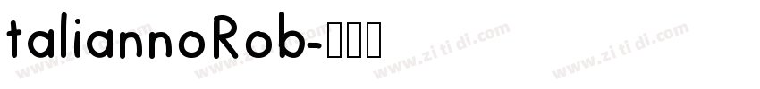 taliannoRob字体转换