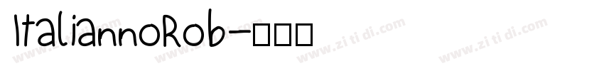 ItaliannoRob字体转换