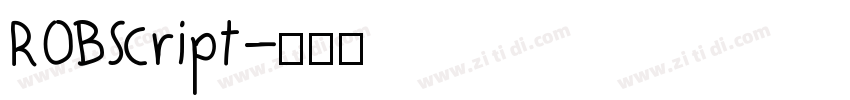 ROBScript字体转换