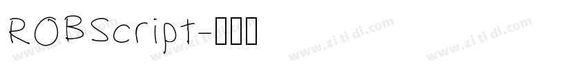 ROBScript字体转换
