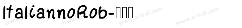 ltaliannoRob字体转换