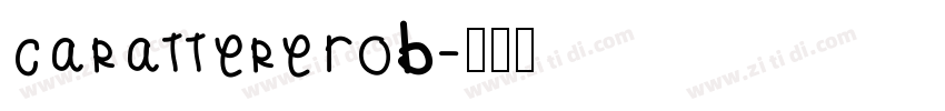 carattereRoB字体转换
