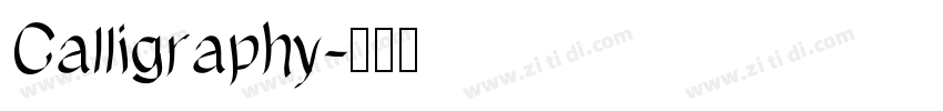 Calligraphy字体转换