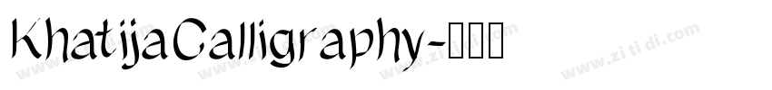 KhatijaCalligraphy字体转换