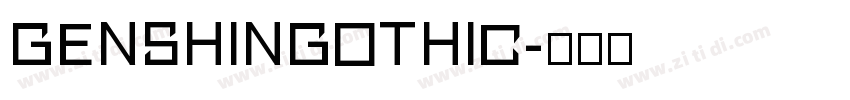 GenshinGothic字体转换
