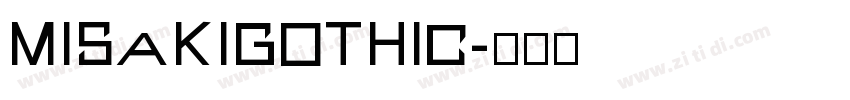 MisakiGothic字体转换