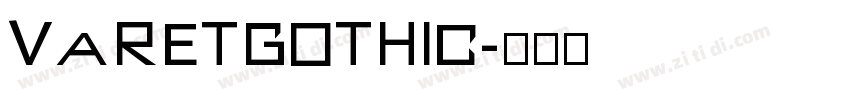 VaretGothic字体转换