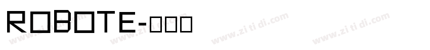 robote字体转换