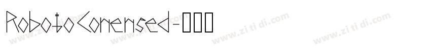RobotoConensed字体转换