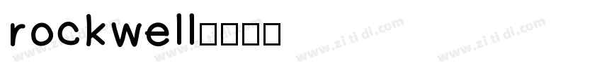 rockwell字体转换