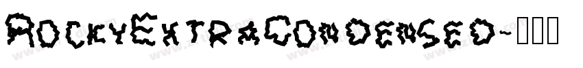 RockyExtraCondensed字体转换