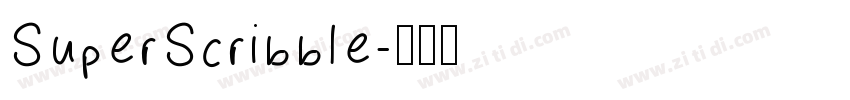 SuperScribble字体转换