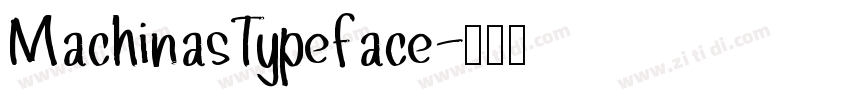MachinasTypeface字体转换