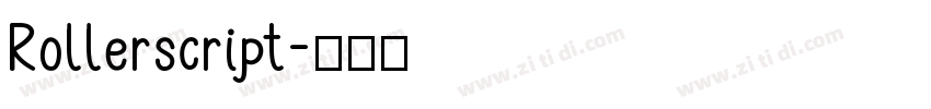 Rollerscript字体转换